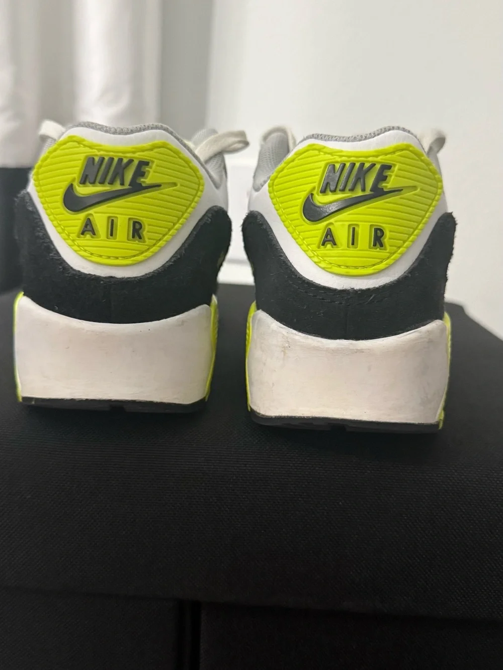 Nike Kids Gray White and Volt Accent Sneakers